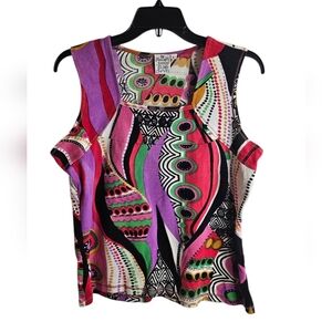 Vintage 90's  Parsley & Sage Abstract Sleeveless Tank Large